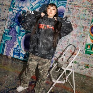 Hot Wheels x Kenny Scharf Black Tie Dye Hoodie