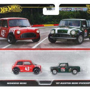 Hot Wheels Premium Car Culture 2-Pack - Morris Mini & '67 Austin Mini Pickup