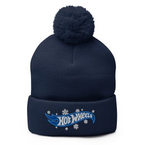 Hot Wheels Snowflake Gears Logo Navy Beanie