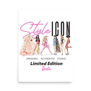 Barbie Style Icon White Poster