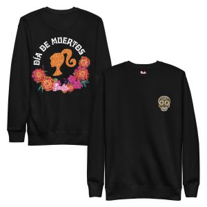 Barbie Día de Muertos Floral Black Sweatshirt