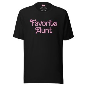 Barbie Favorite Aunt Black T-Shirt
