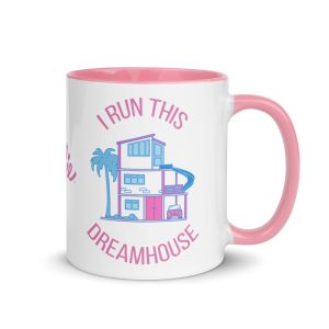 Barbie I Run This Dreamhouse White Mug