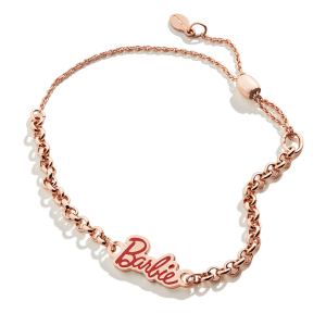 Alex and Ani Barbie Name Plate Pull Chain Bracelet